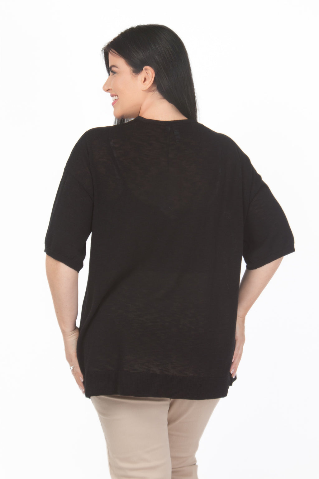 Ciso fine knit jumper - Black