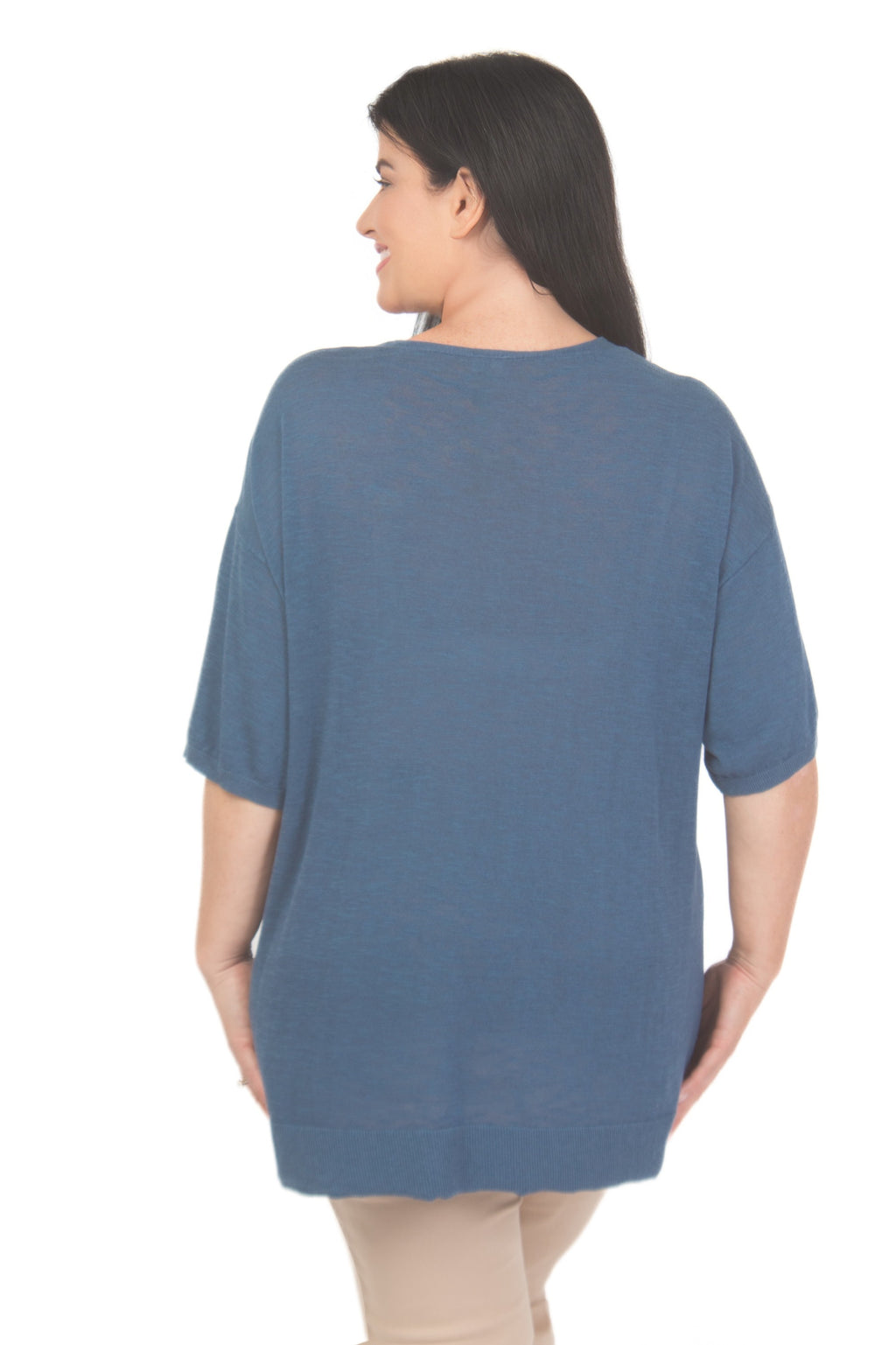 Ciso fine knit jumper - Blue