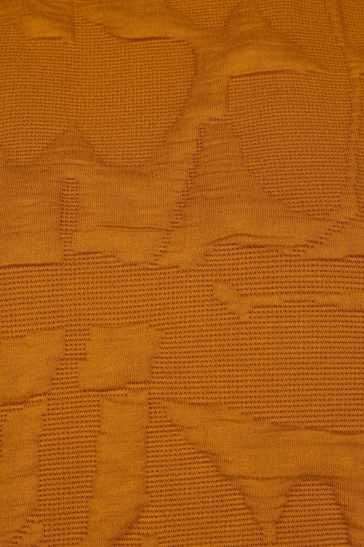 Doris Streich jacquard plain top - Mustard