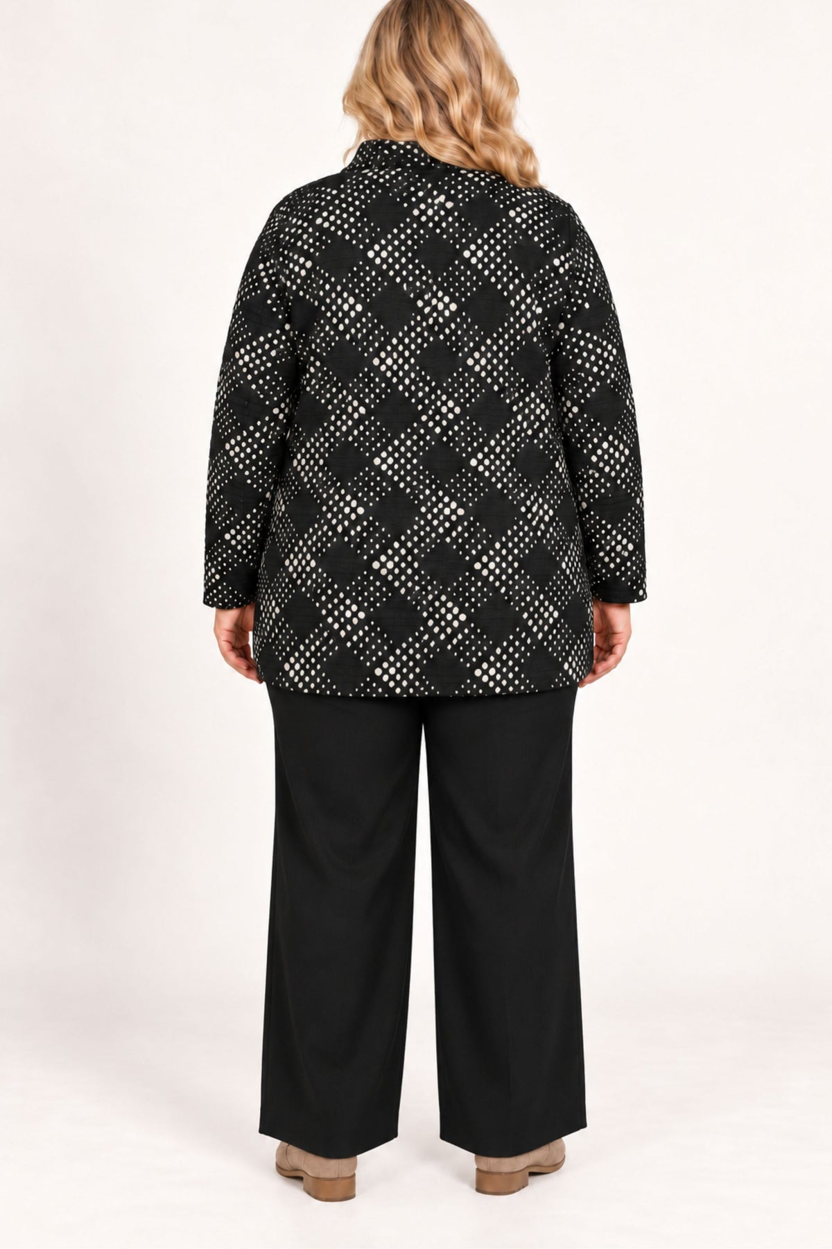 Doris Streich jacquard top - Black