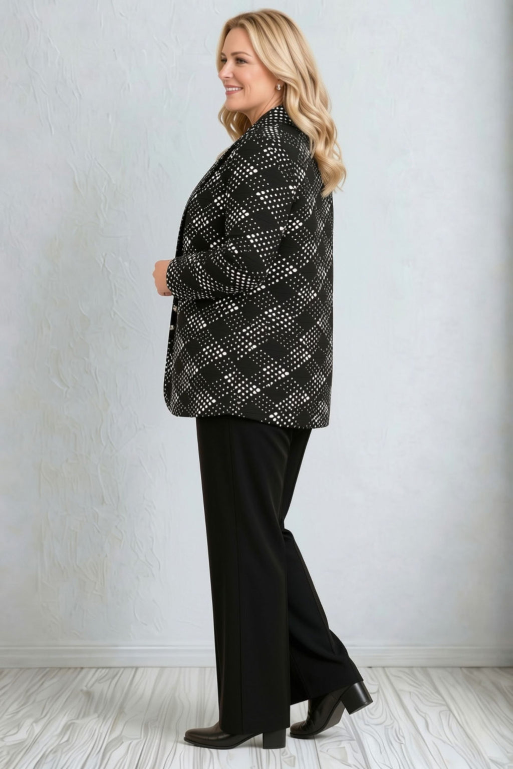 Doris Streich jacquard top - Black