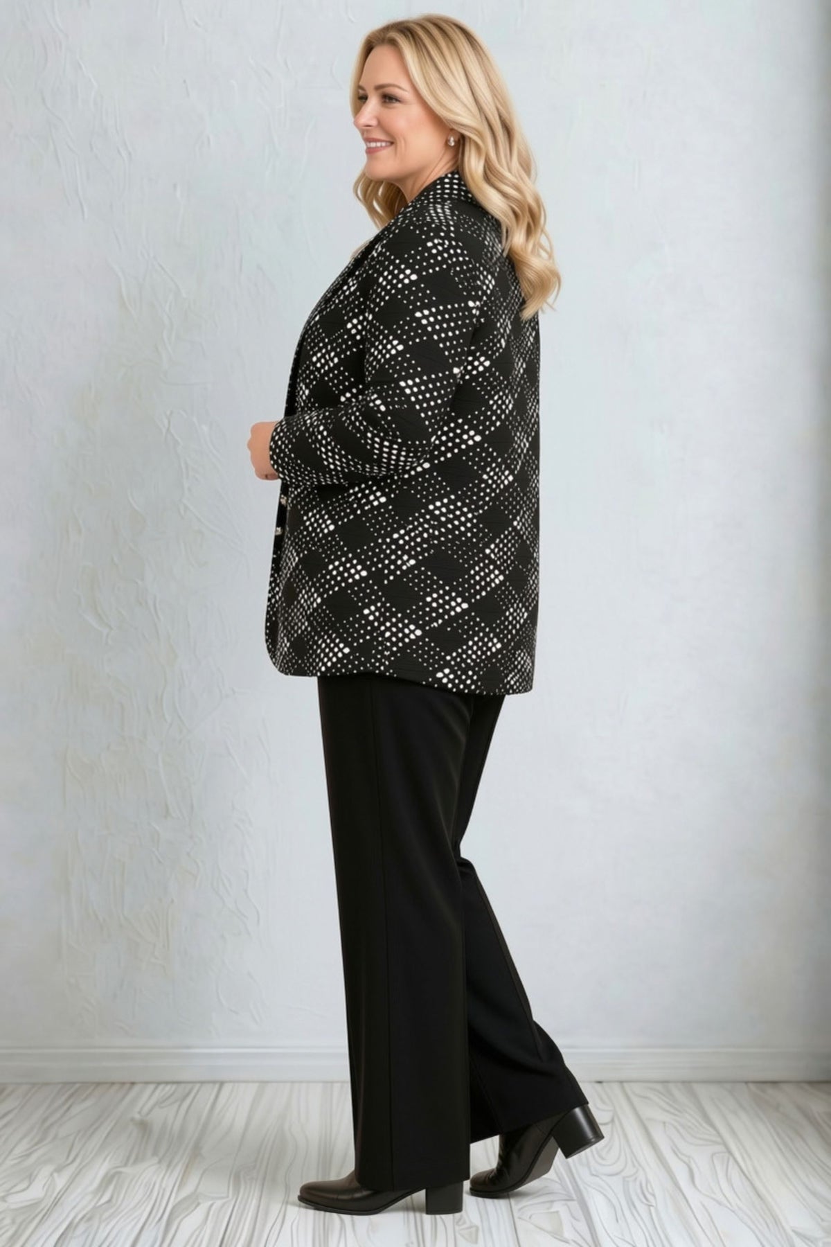 Doris Streich jacquard top - Black