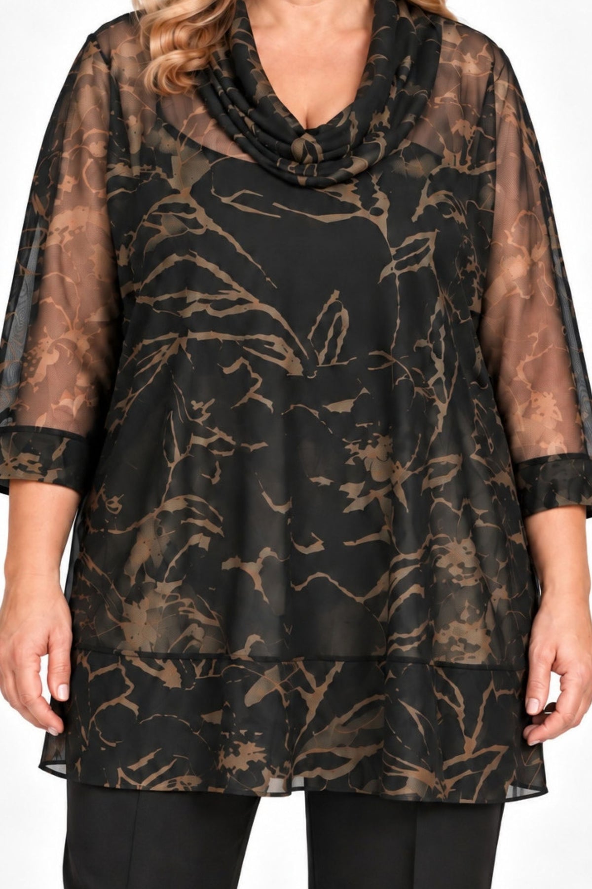 Doris Streich scribble tunic - Black
