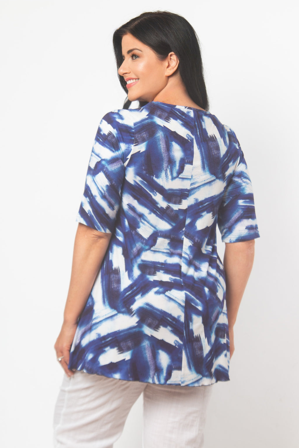 Exelle Saskato print tee - Indigo