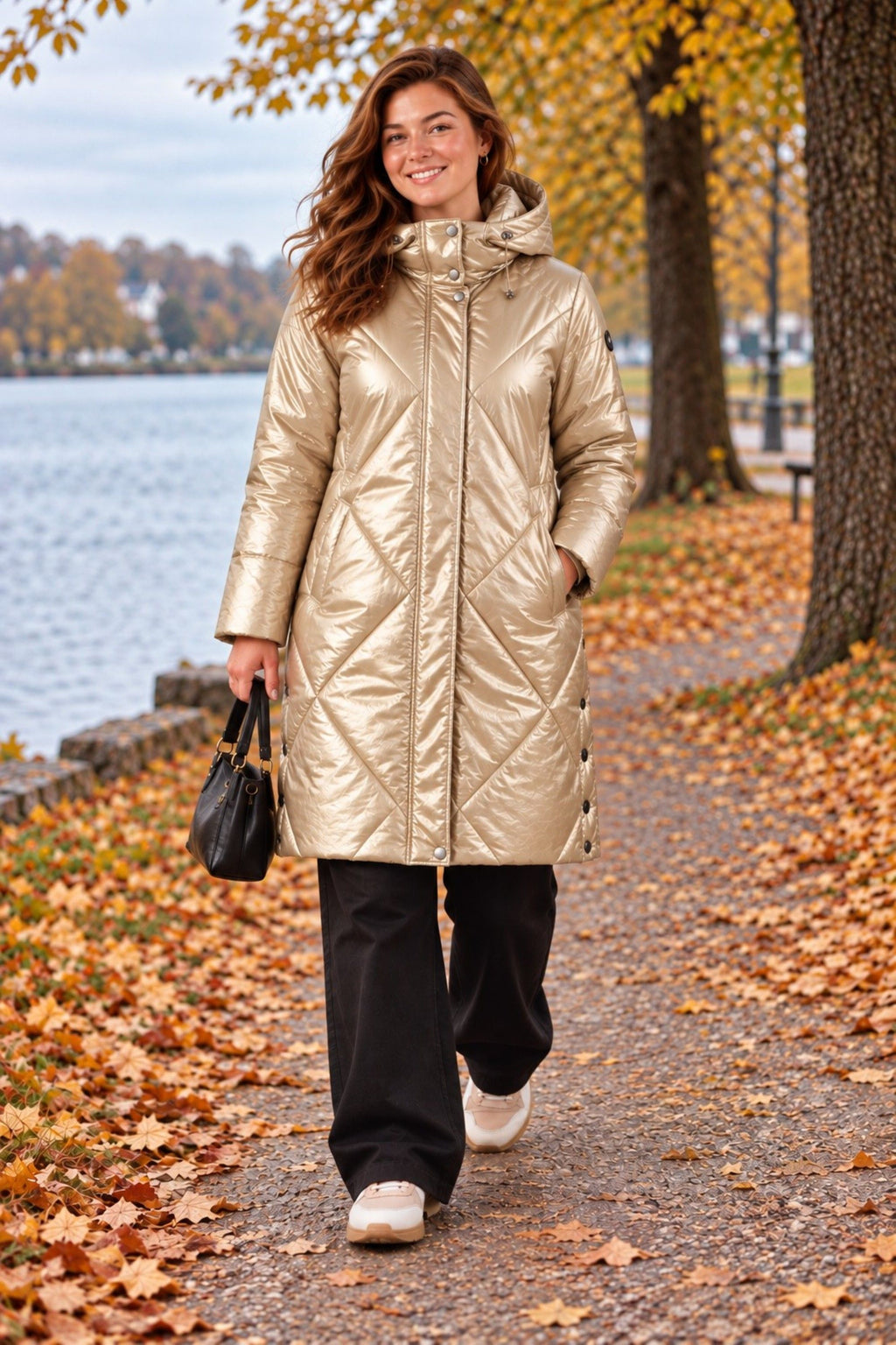 Frandsen puffa coat - Champagne