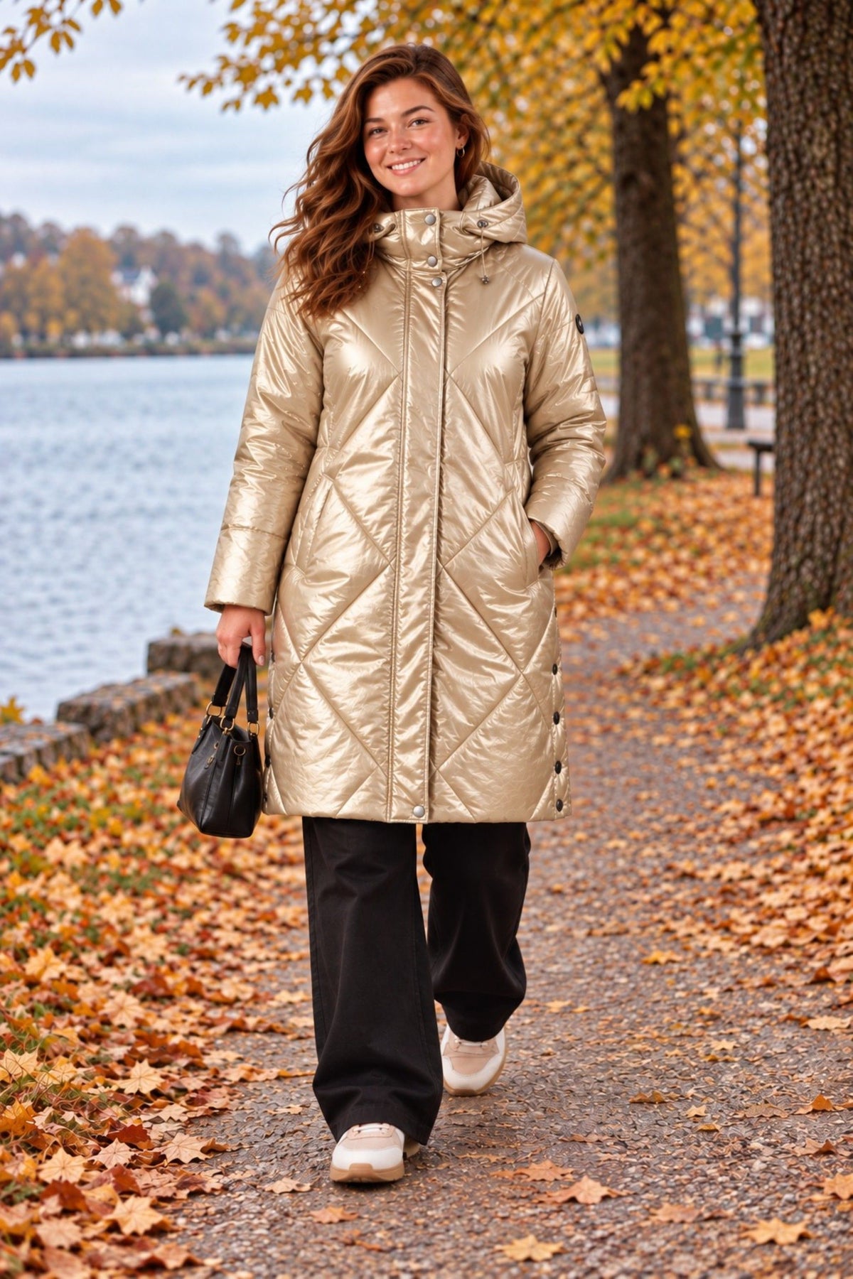 Frandsen puffa coat - Champagne