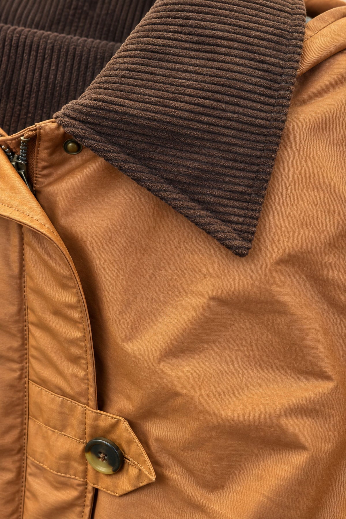 Frandsen cotton wax jacket - Coconut Brown