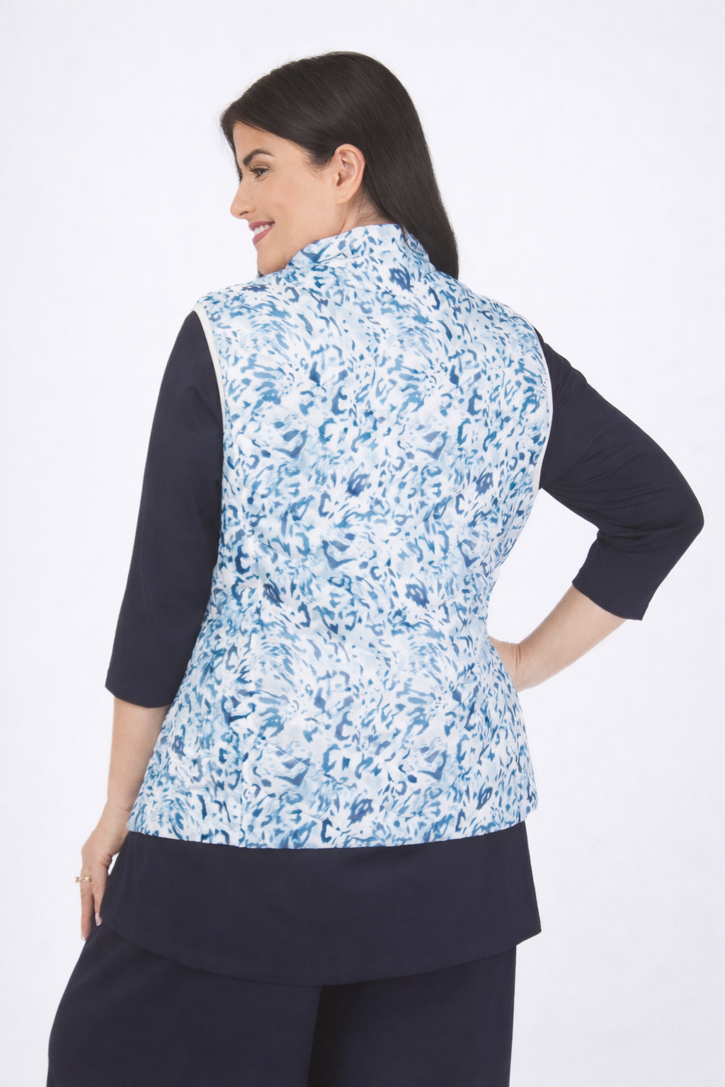 Frandsen reversible gilet - Navy/White