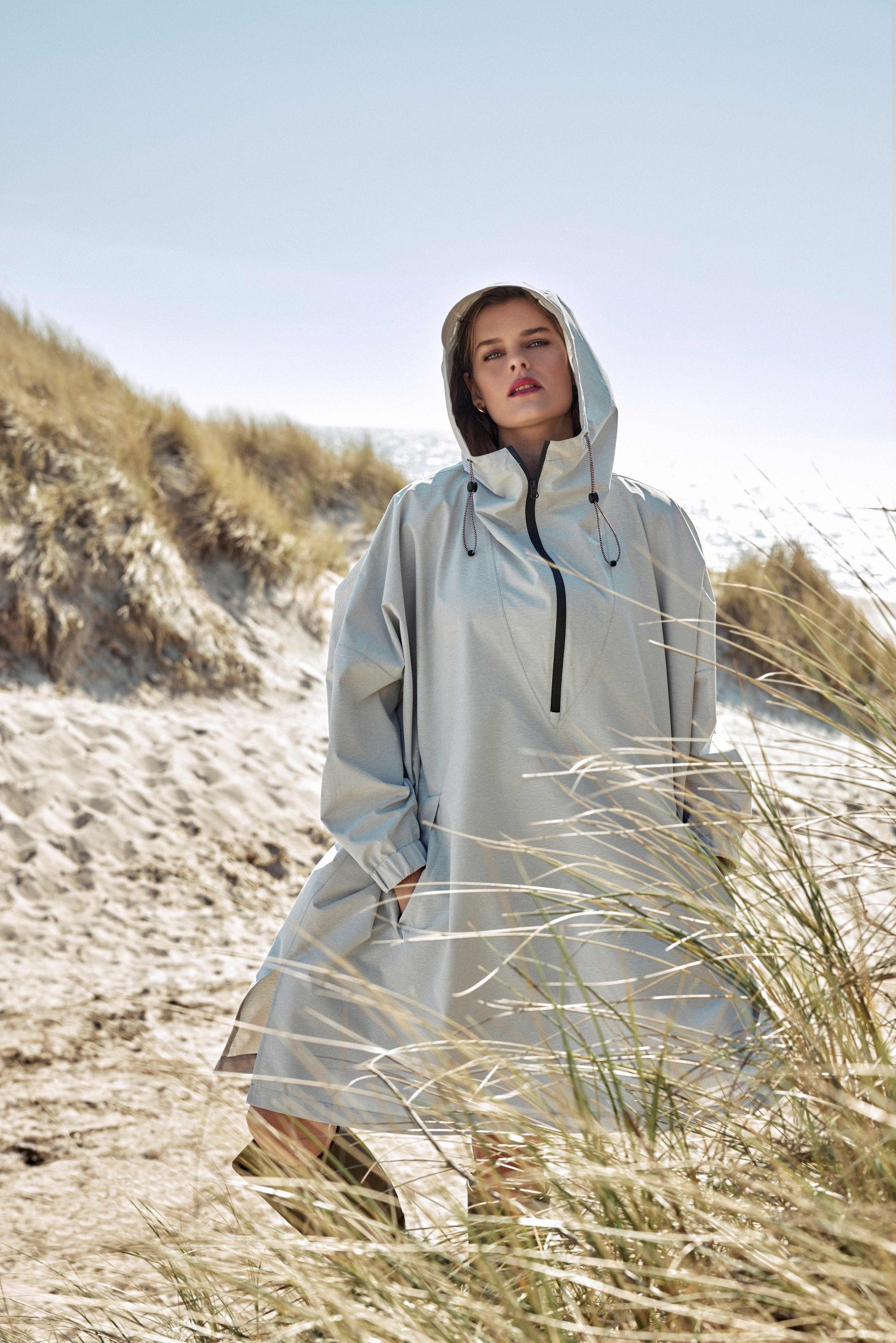 Frandsen waterproof cape - Silver Grey