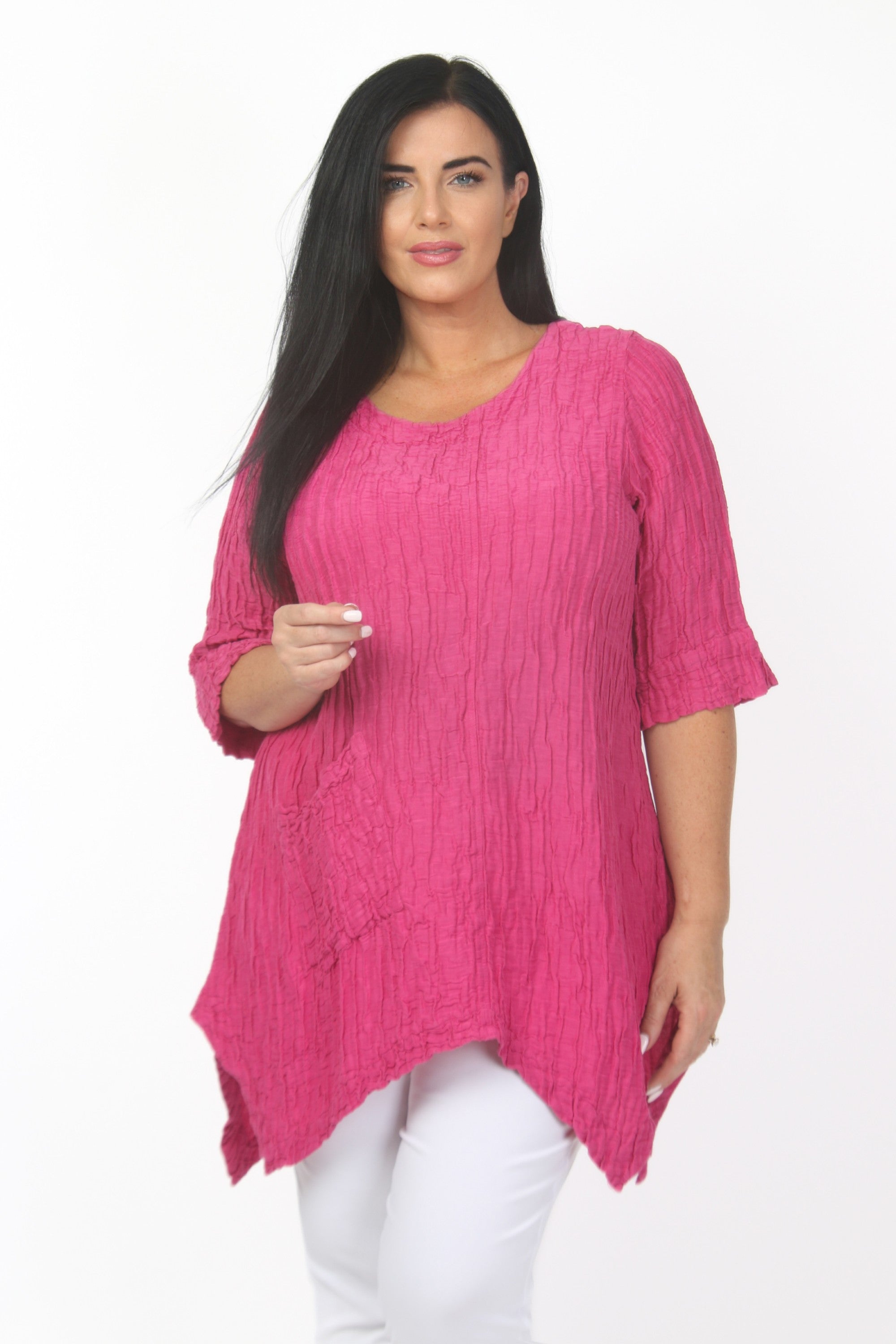 Grizas one pocket tunic - Fuchsia
