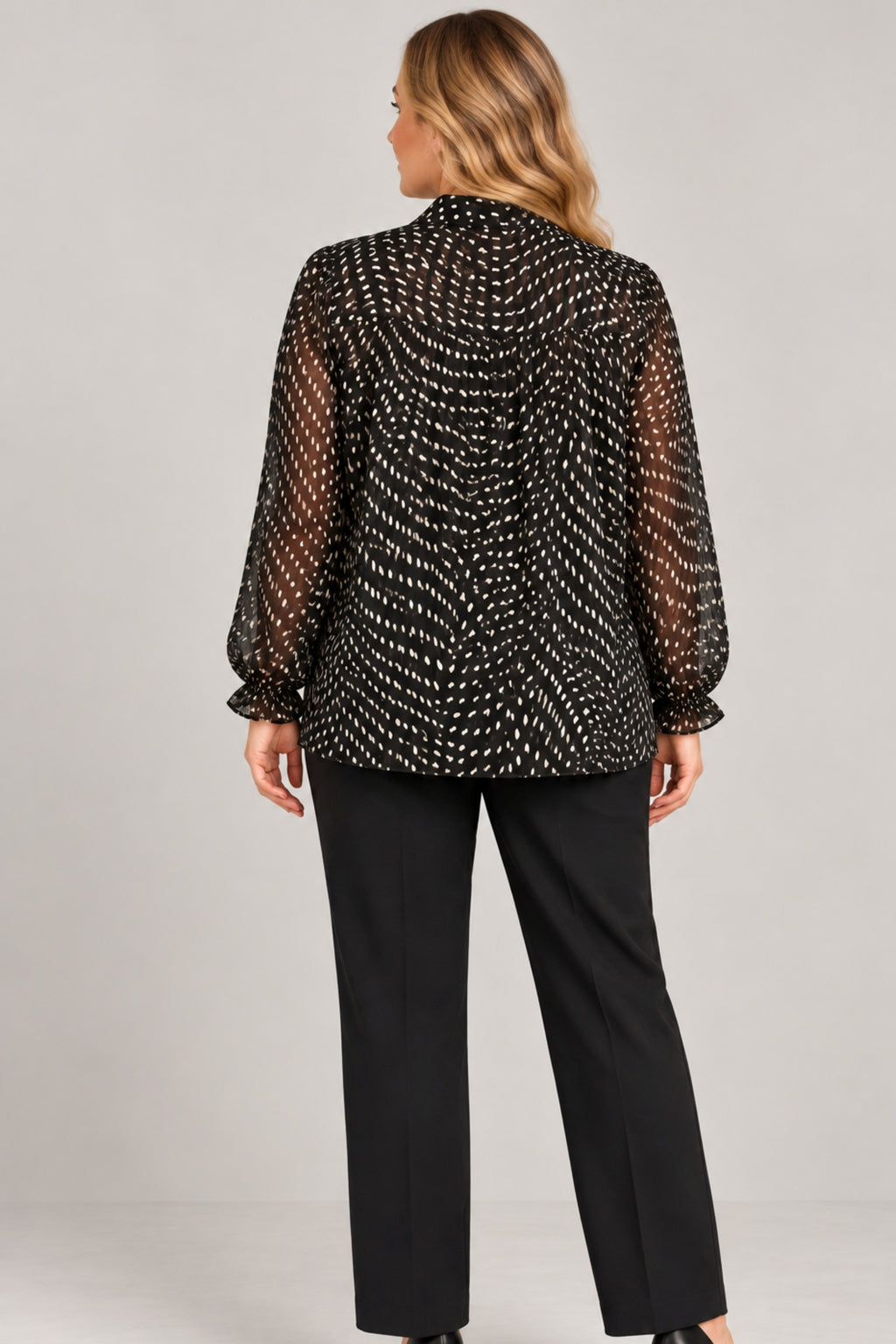 Mona Lisa heart blouse - Black