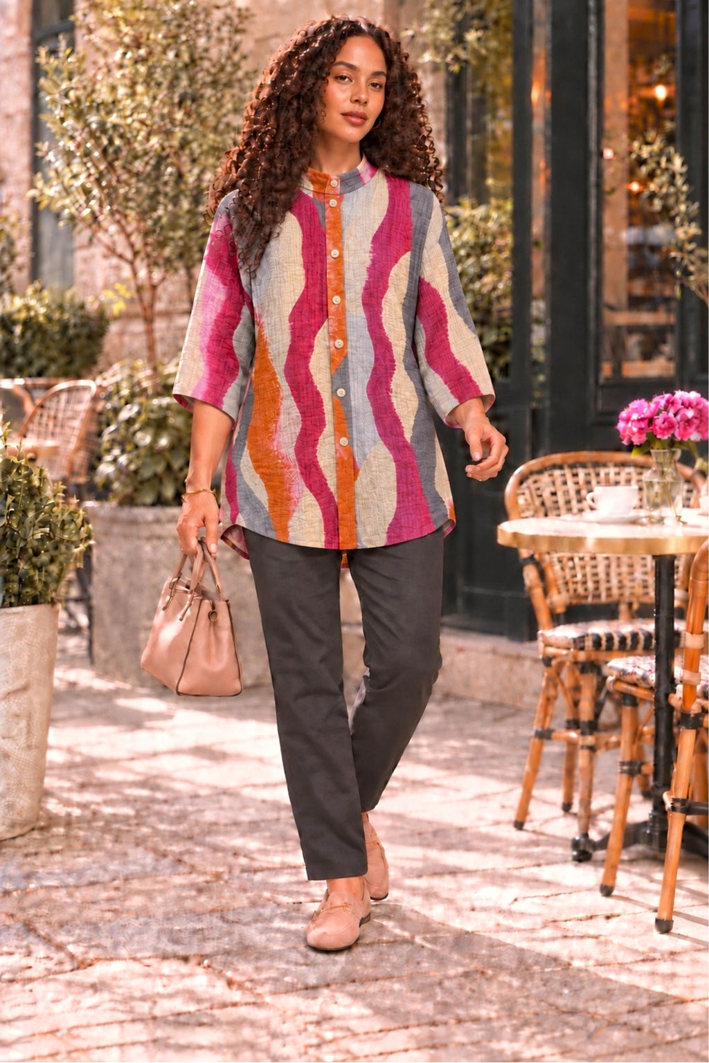 Noen crinkle shirt - Multi