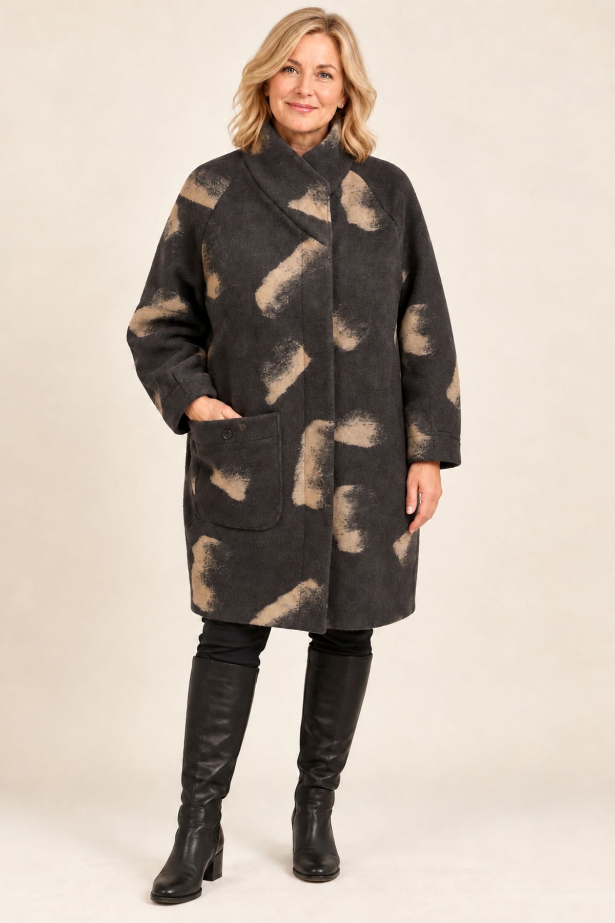 Noen Wool coat - Anthracite