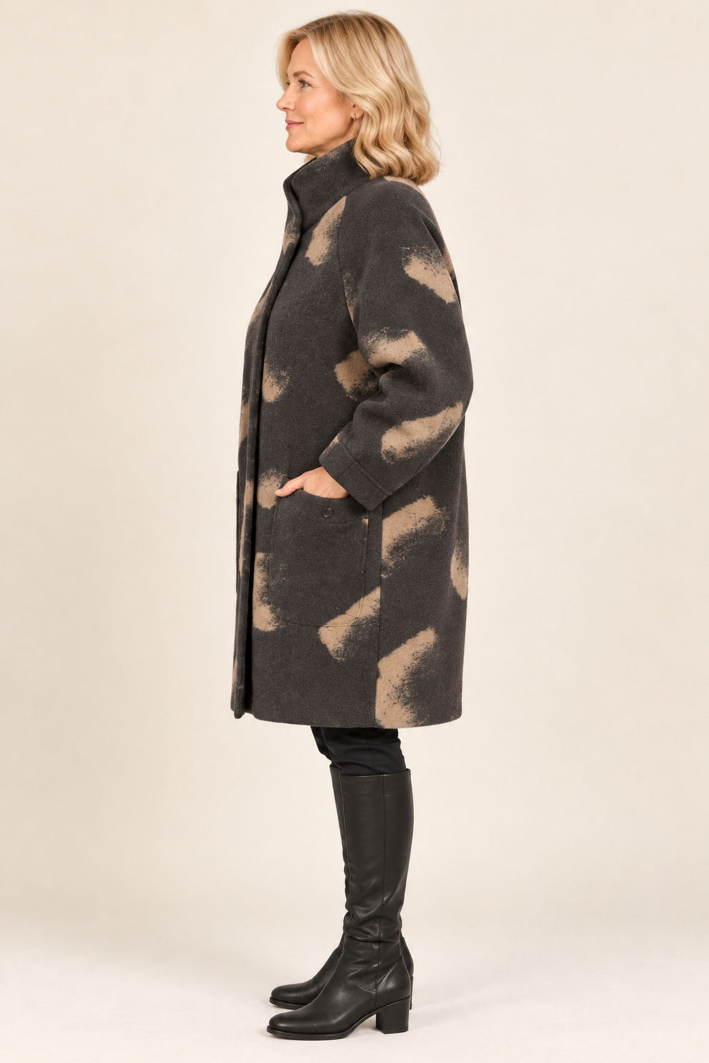 Noen Wool coat - Anthracite