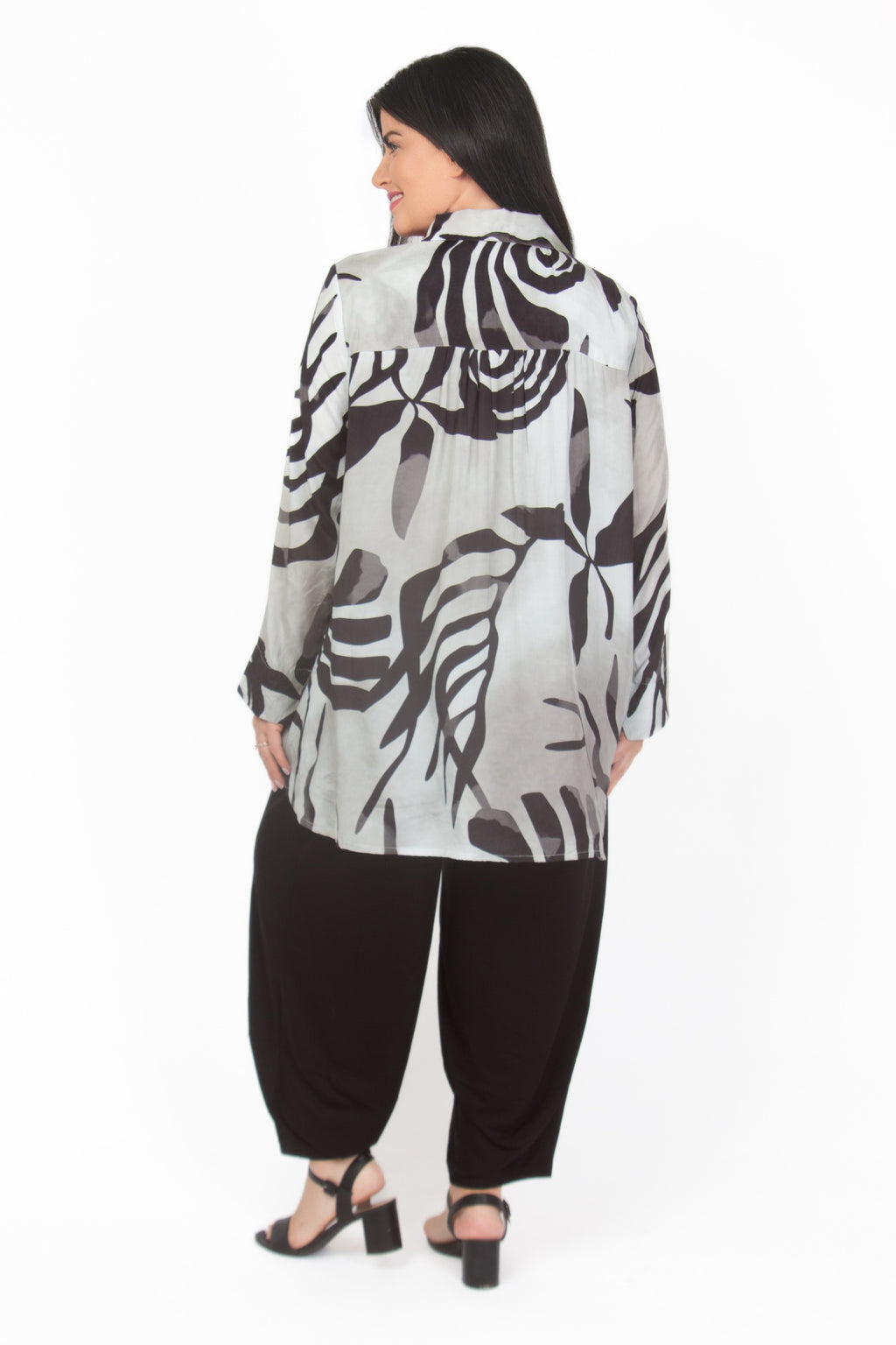 Noen crinkle shirt - Black
