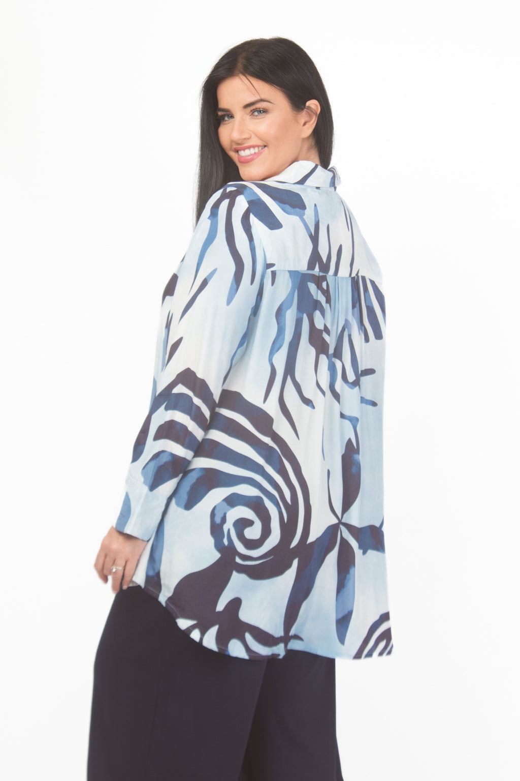 Noen crinkle shirt - Blue