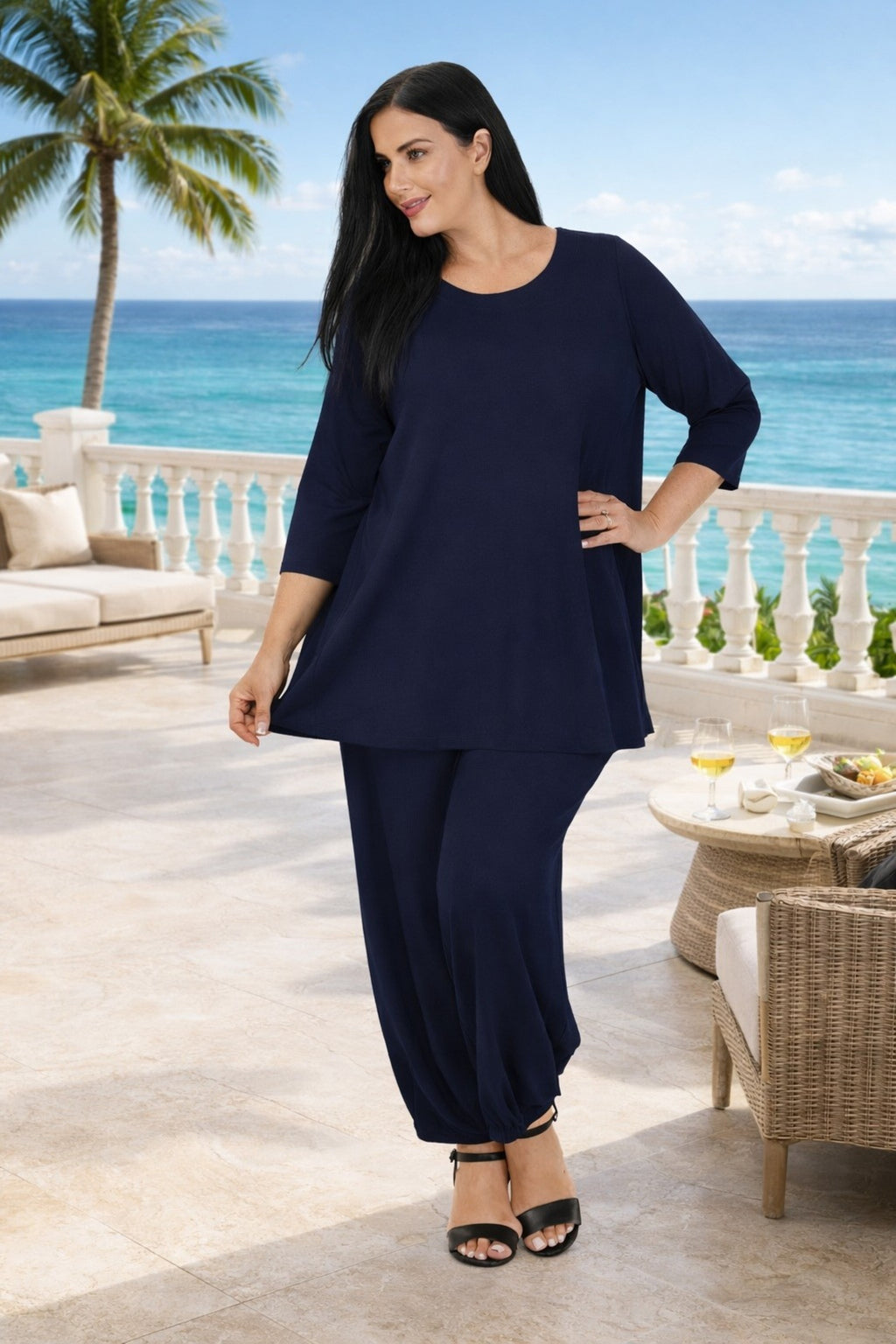 Noen jersey tunic - Navy