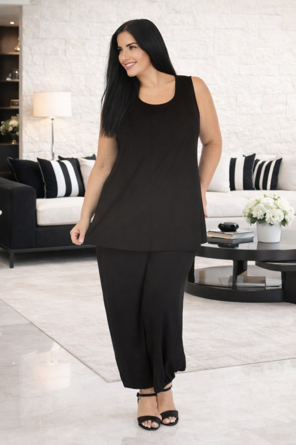 Noen panel vest - Black