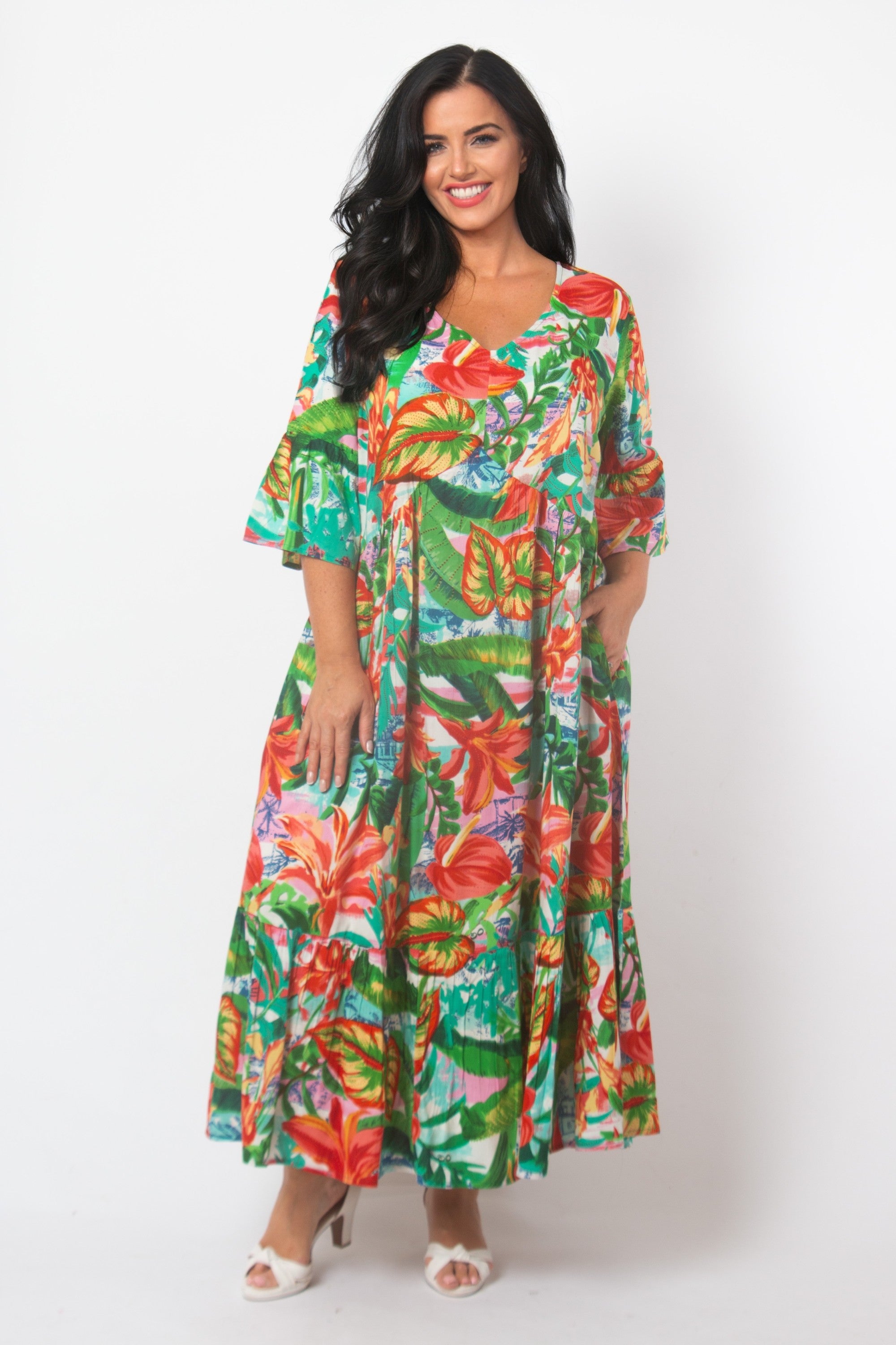 Orientique Equador dress - Red