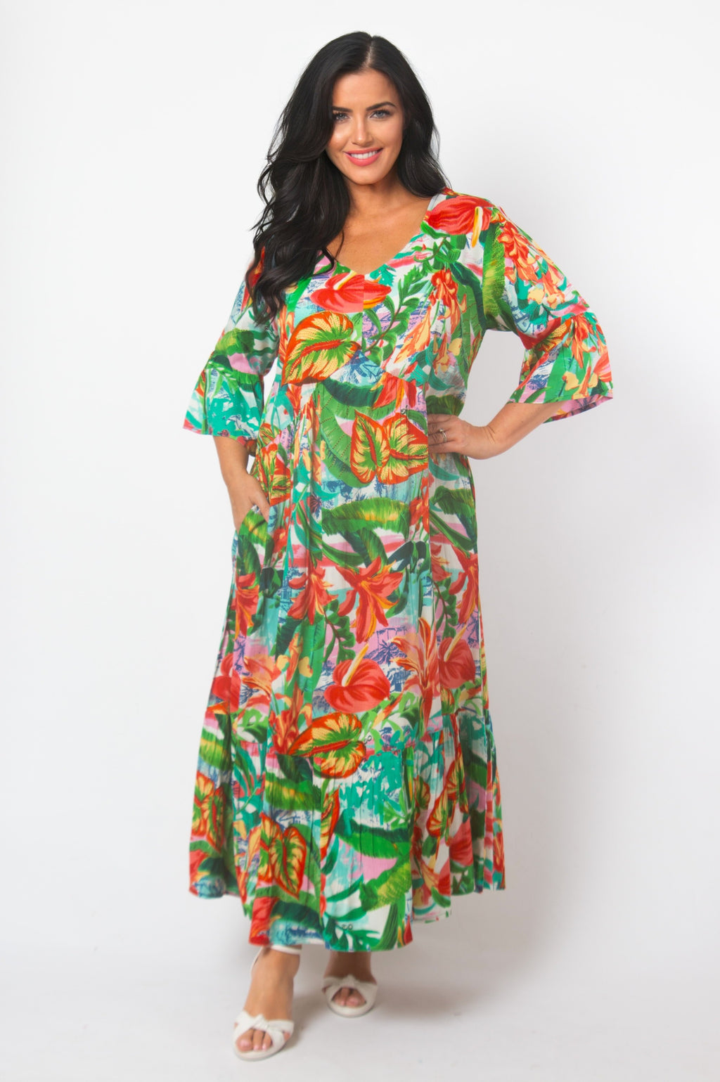 Orientique Equador dress - Red
