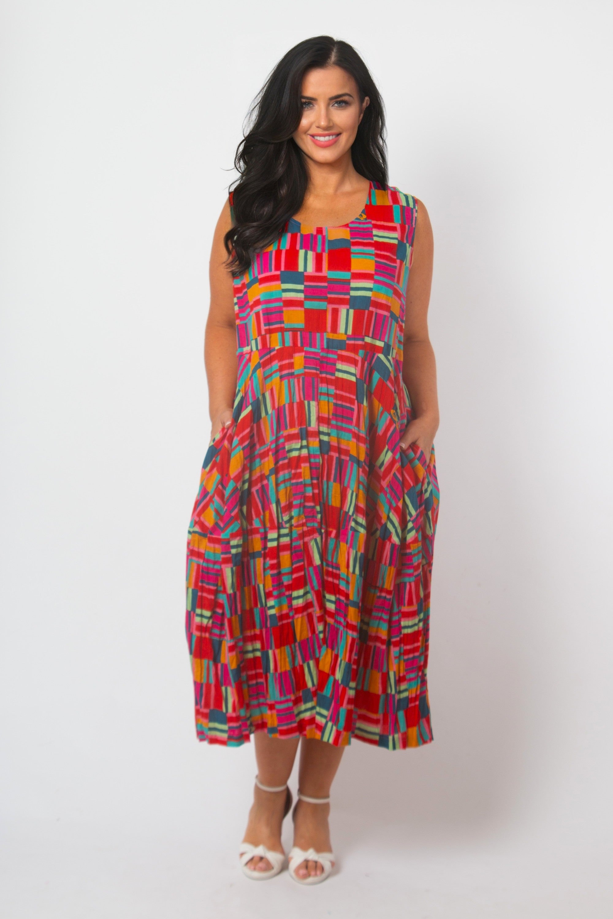 Orientique Peru dress - Red