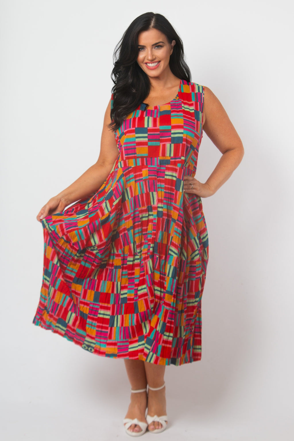 Orientique Peru dress - Red