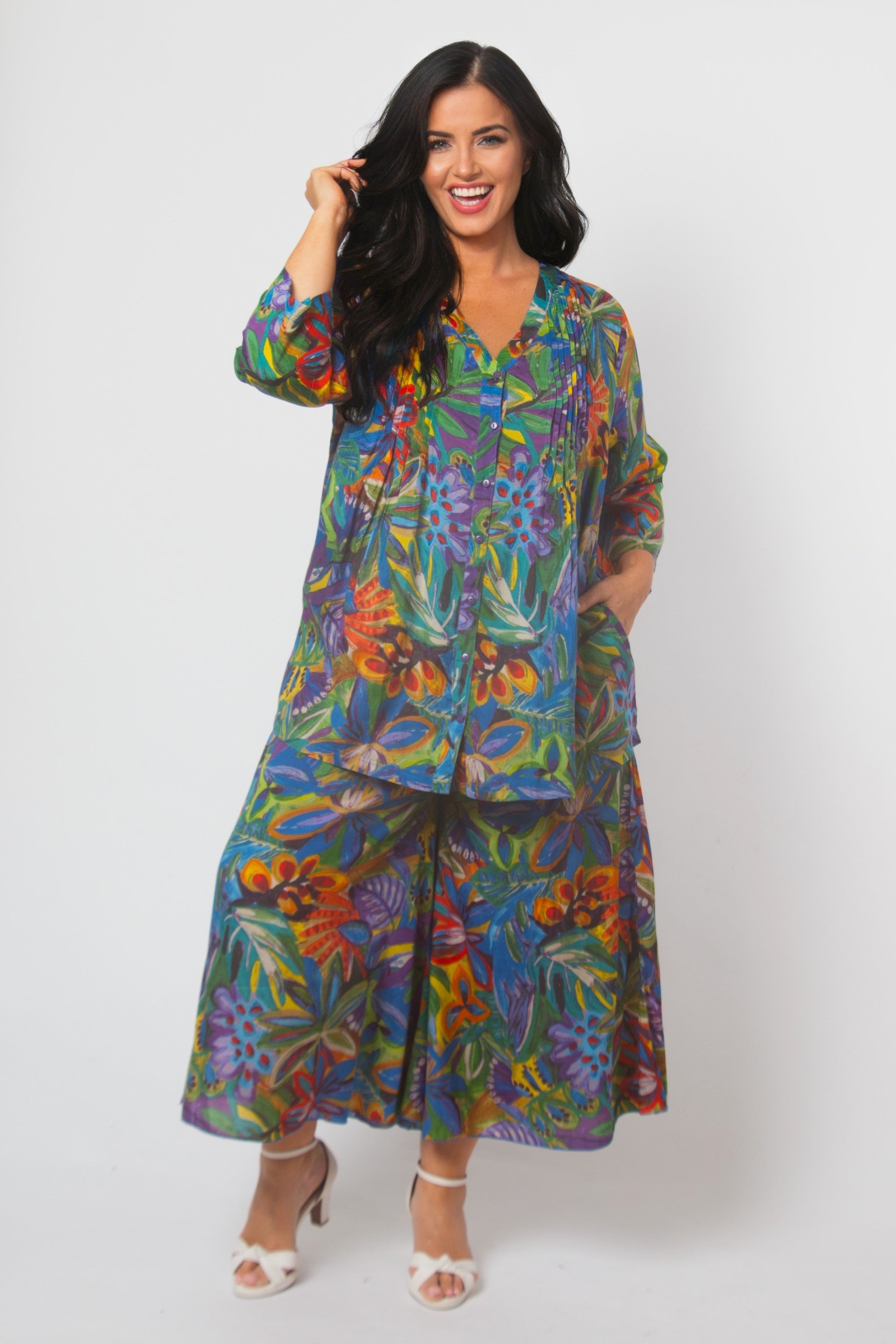 Orientique Zapallar shirt - Purple