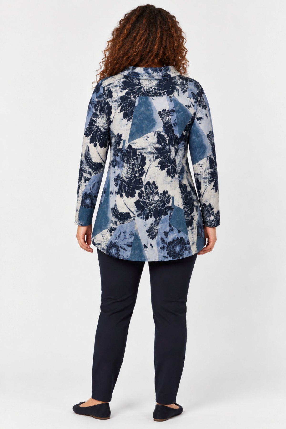 Pont Neuf Frica cowl tunic - Blues
