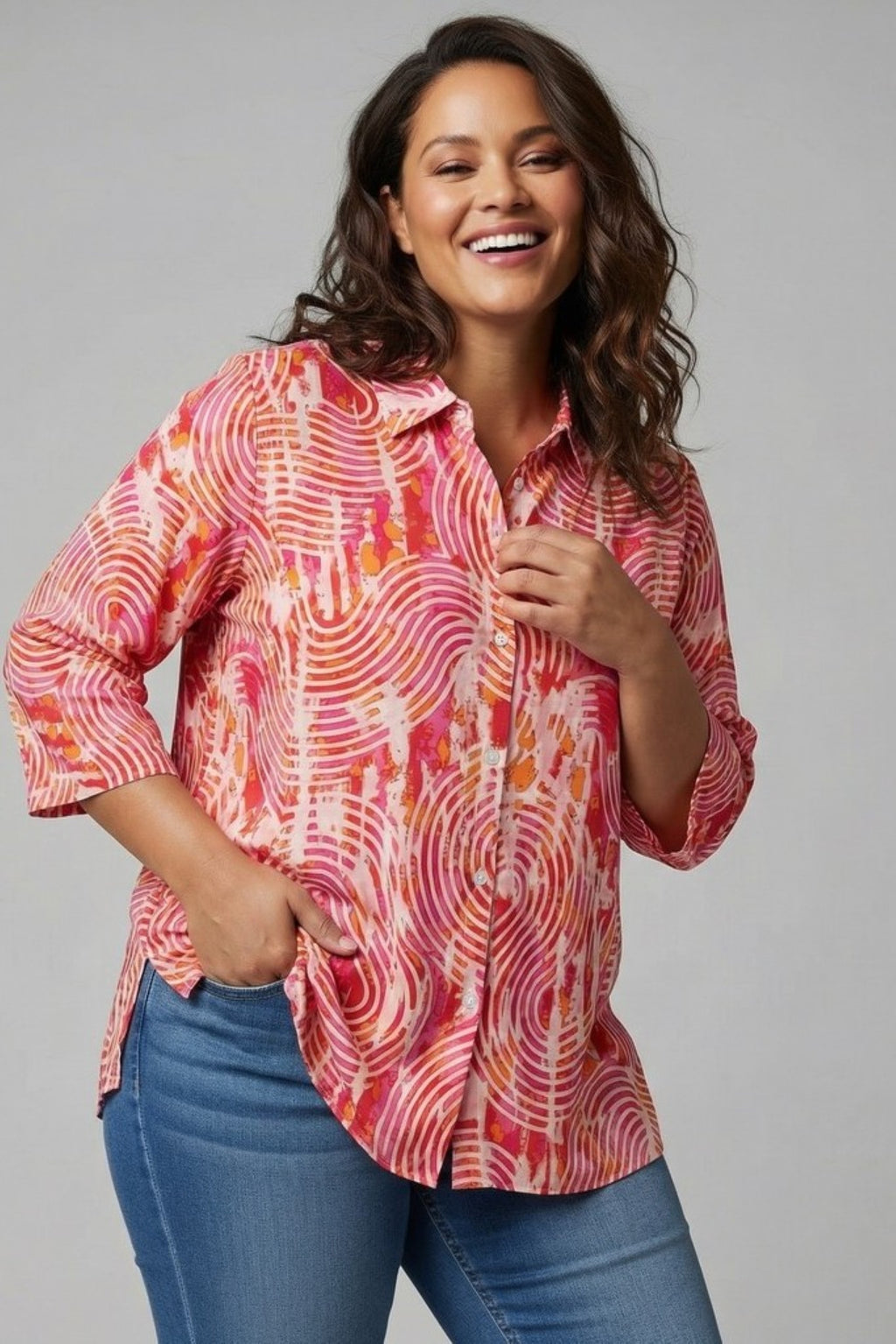 Pont Neuf Abira shirt - Fuchsia
