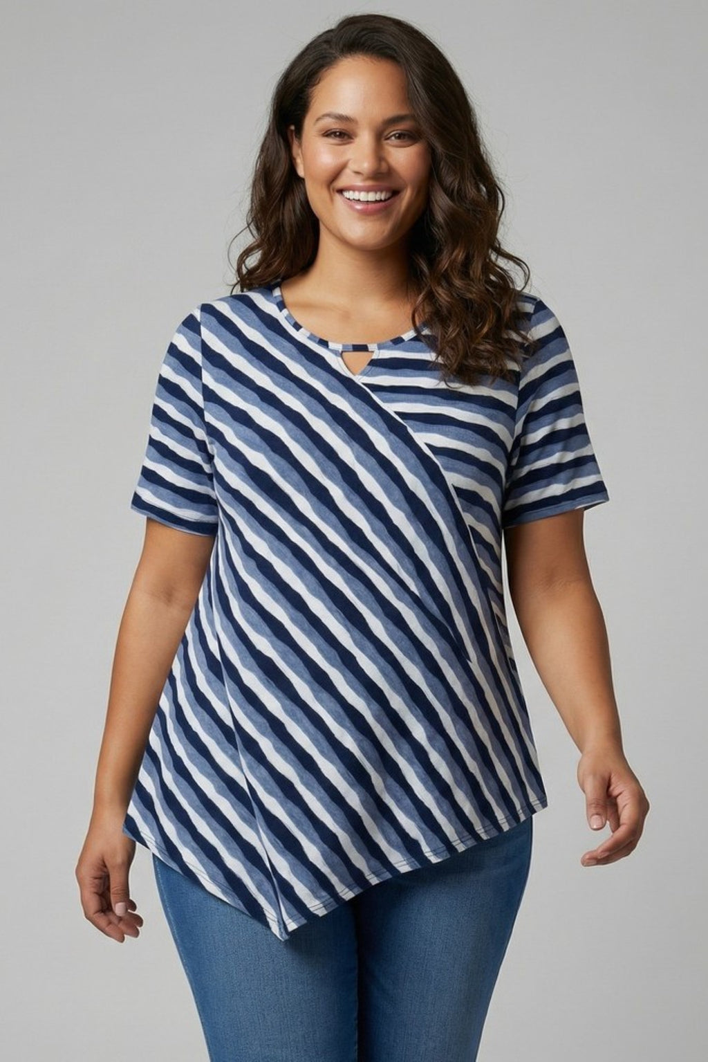 Pont Neuf Magrethe jersey tunic - Denim