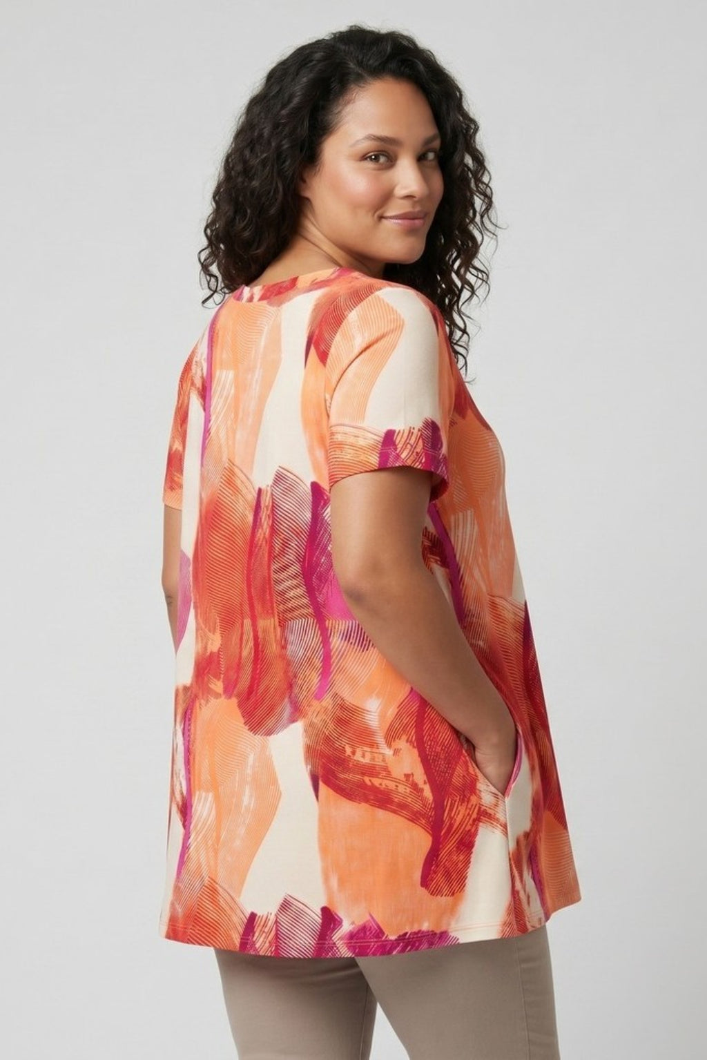 Pont Neuf Melina Sia jersey tunic - Fuchsia