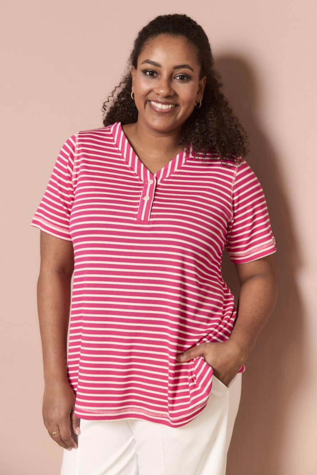 Pont Neuf Silva jersey top - Fuchsia