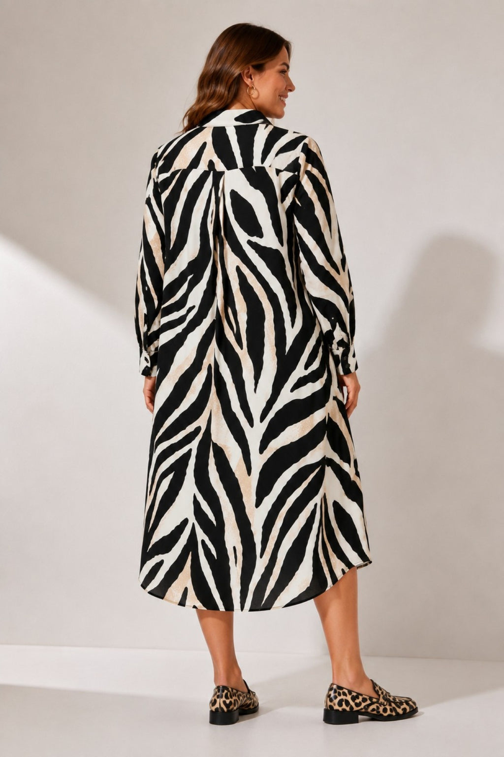 Via Appia animal print dress - Leo