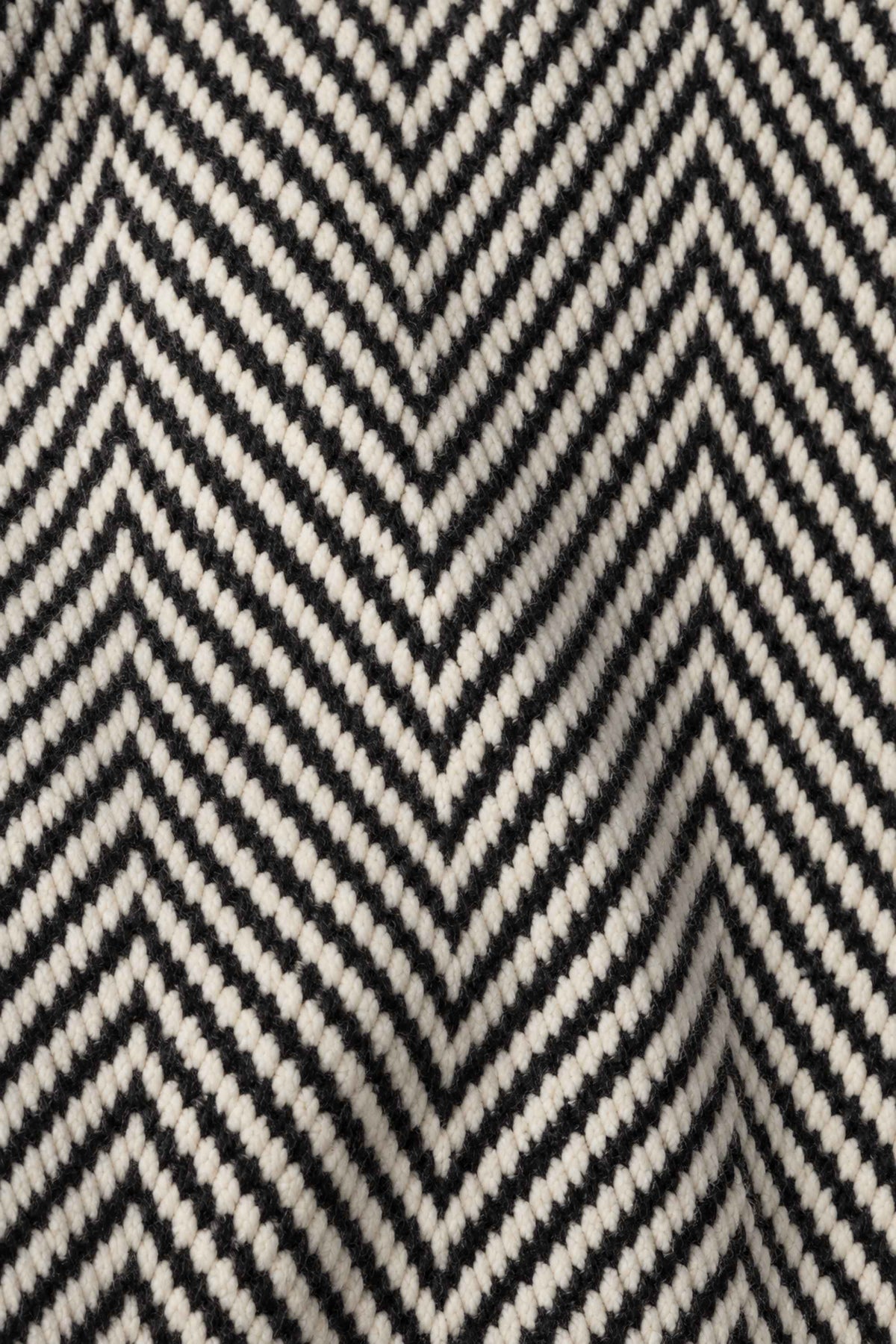 Via Appia edge to edge jacket - Black/White