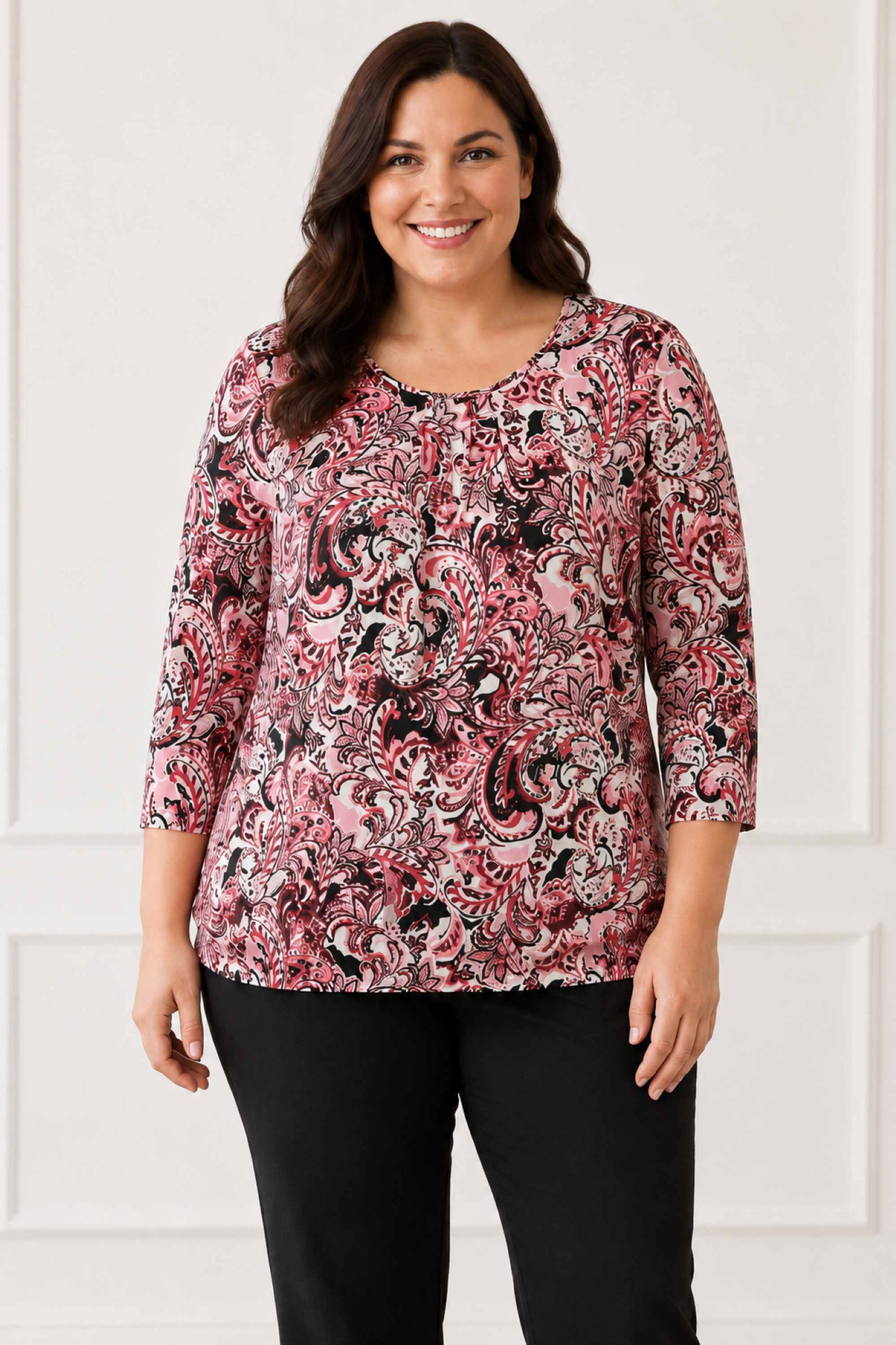 Via Appia paisley tee - Pink
