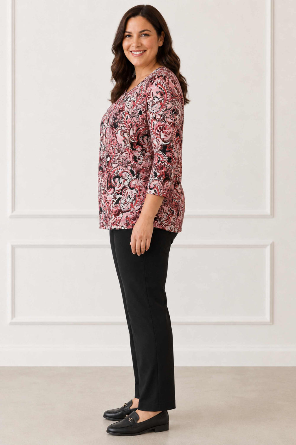 Via Appia paisley tee - Pink