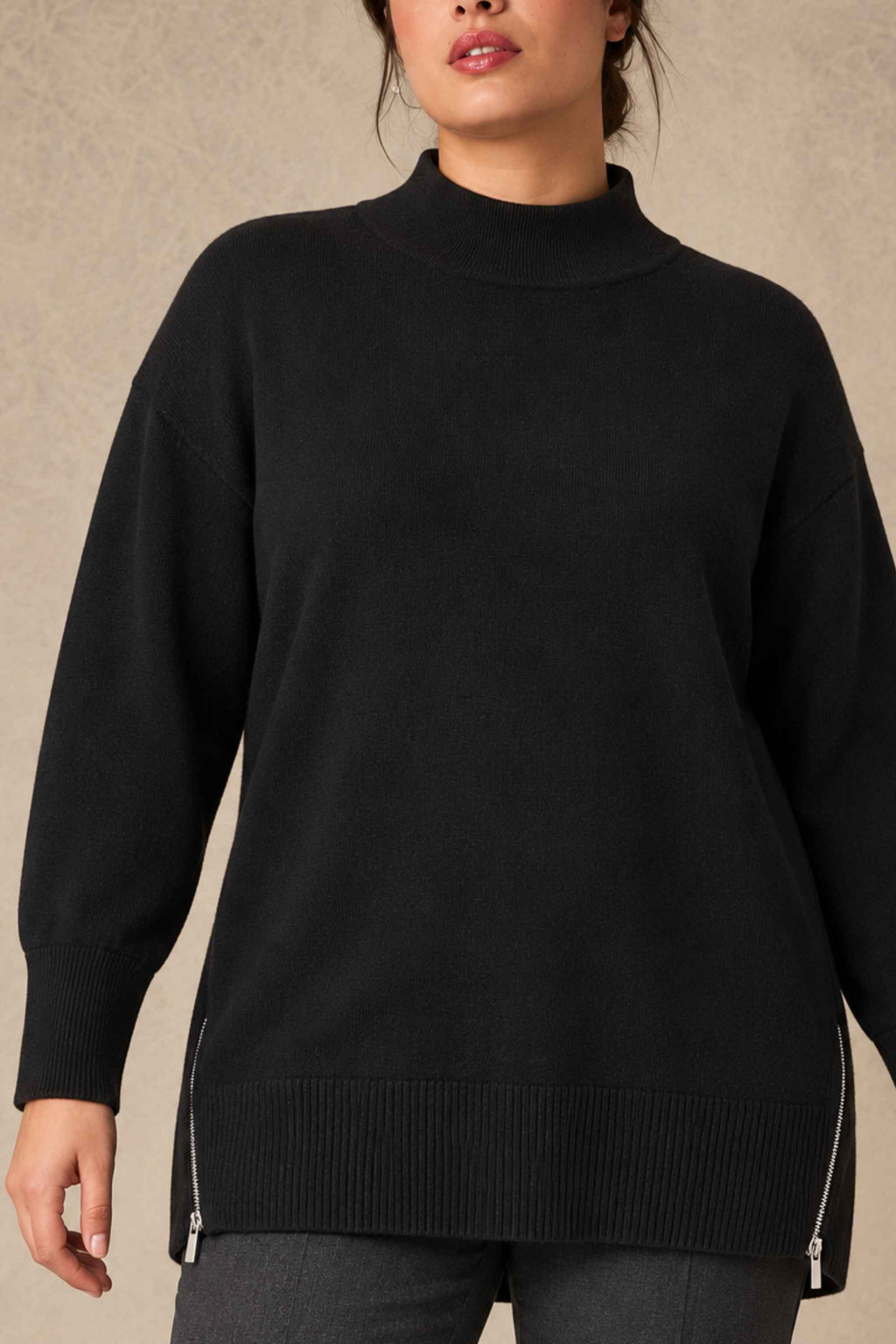 Via Appia zip feature jumper - Black