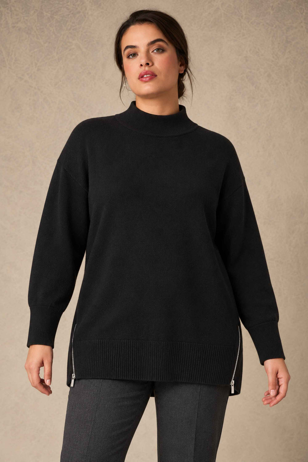 Via Appia zip feature jumper - Black