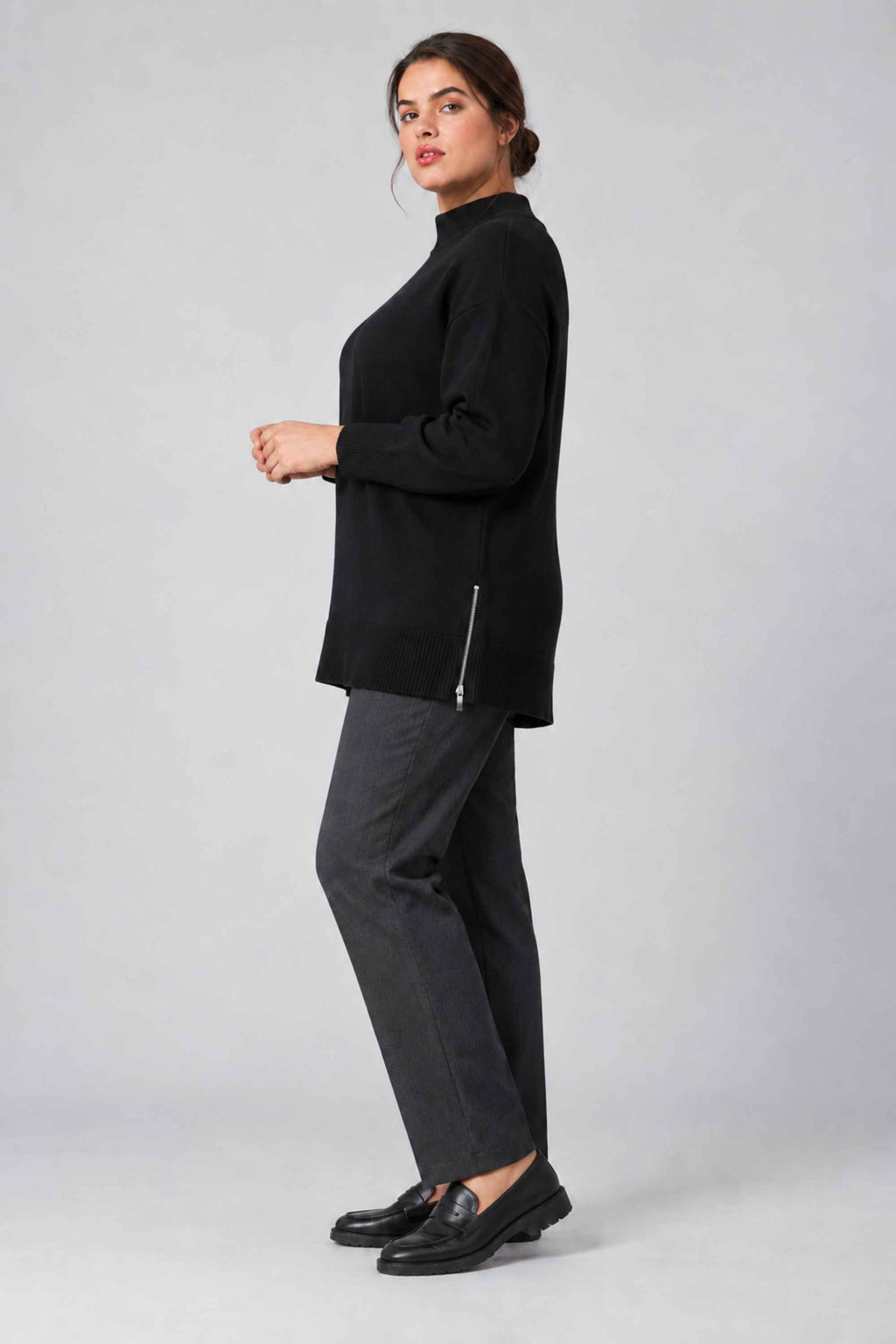 Via Appia zip feature jumper - Black