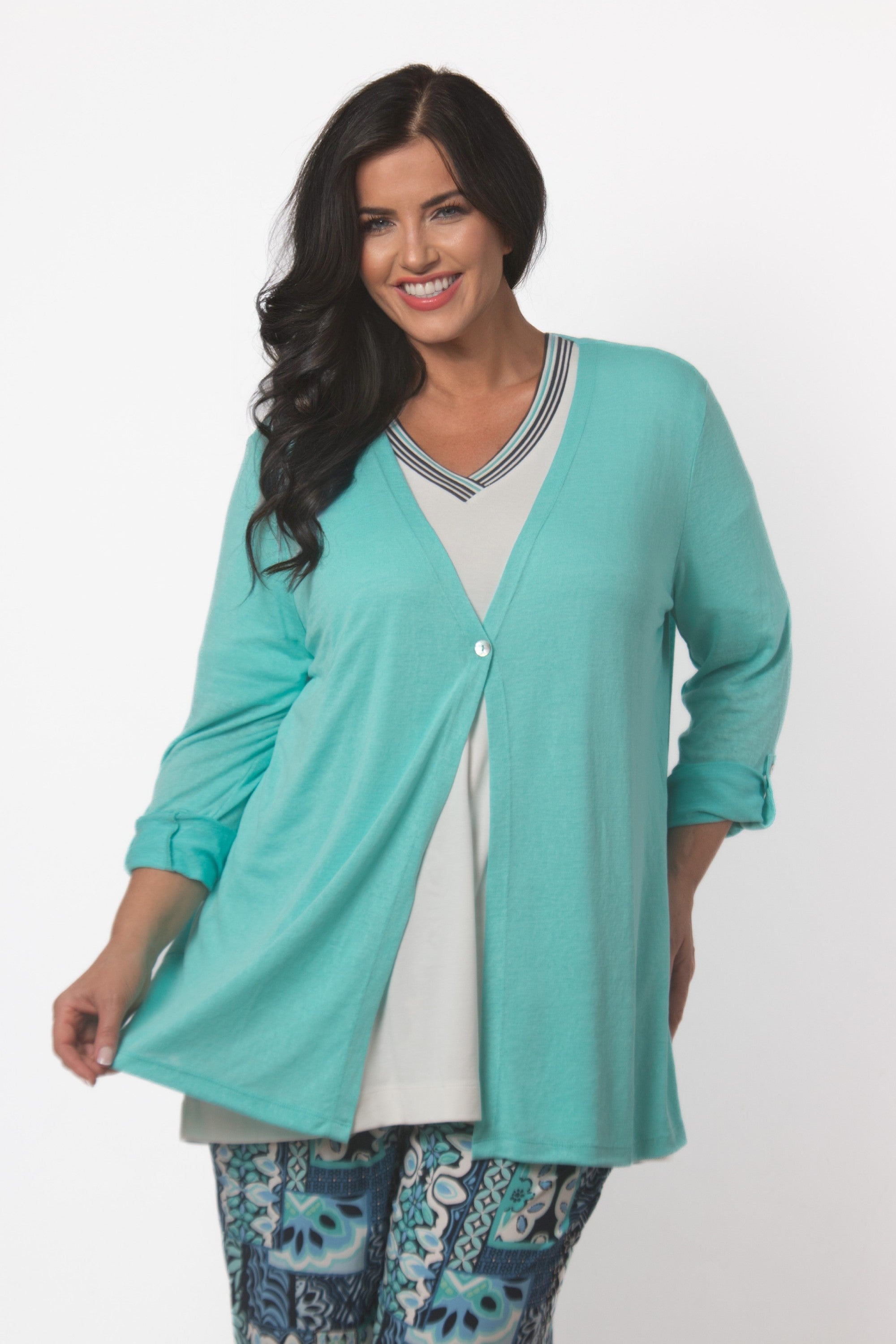 Via Appia one button cardi - Mint