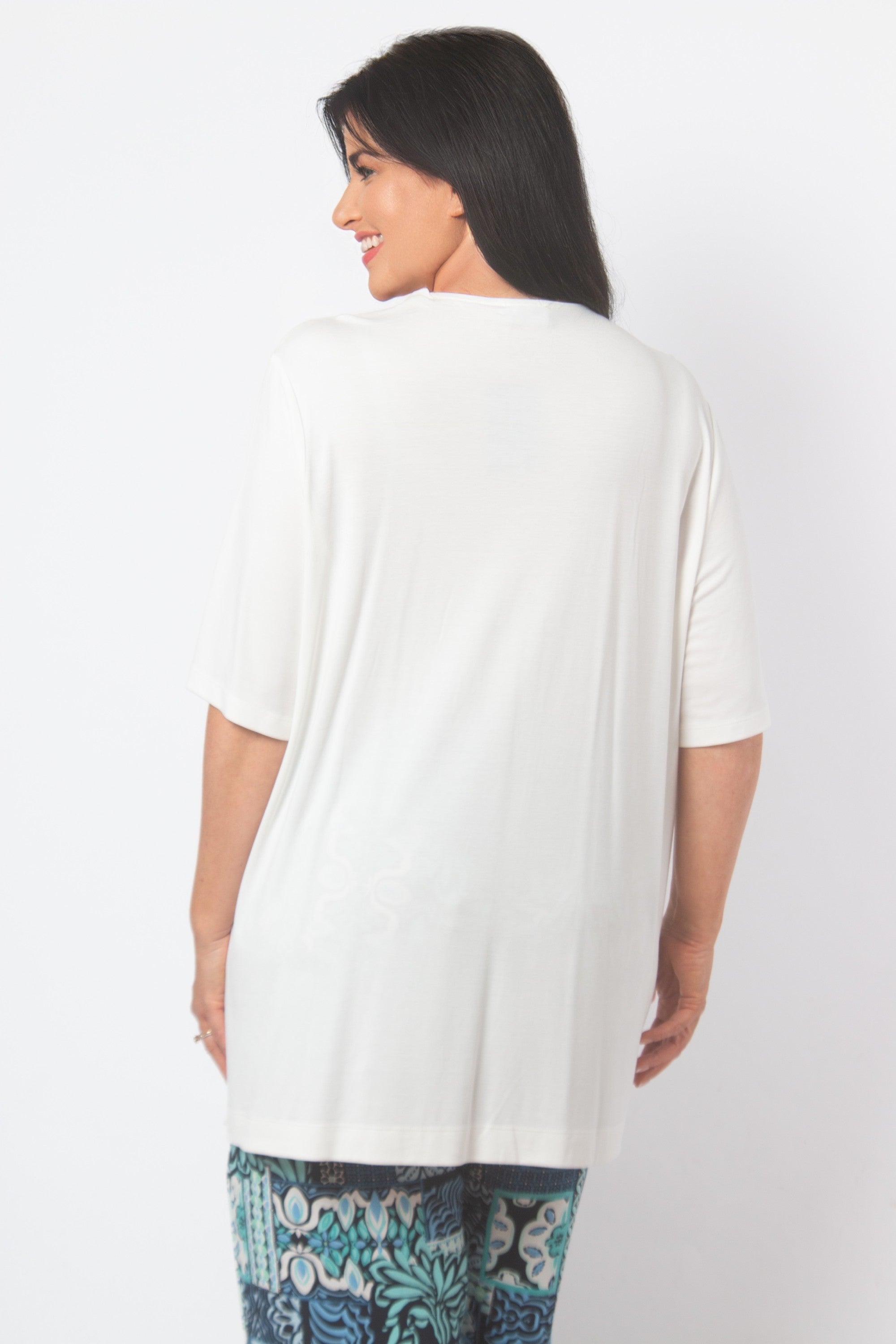 Via Appia V feature tee - White