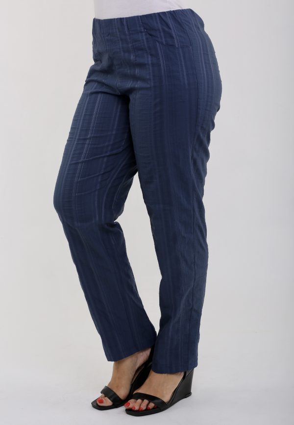 Legs only trousers worn in denim colour trousers by Kj Brand
