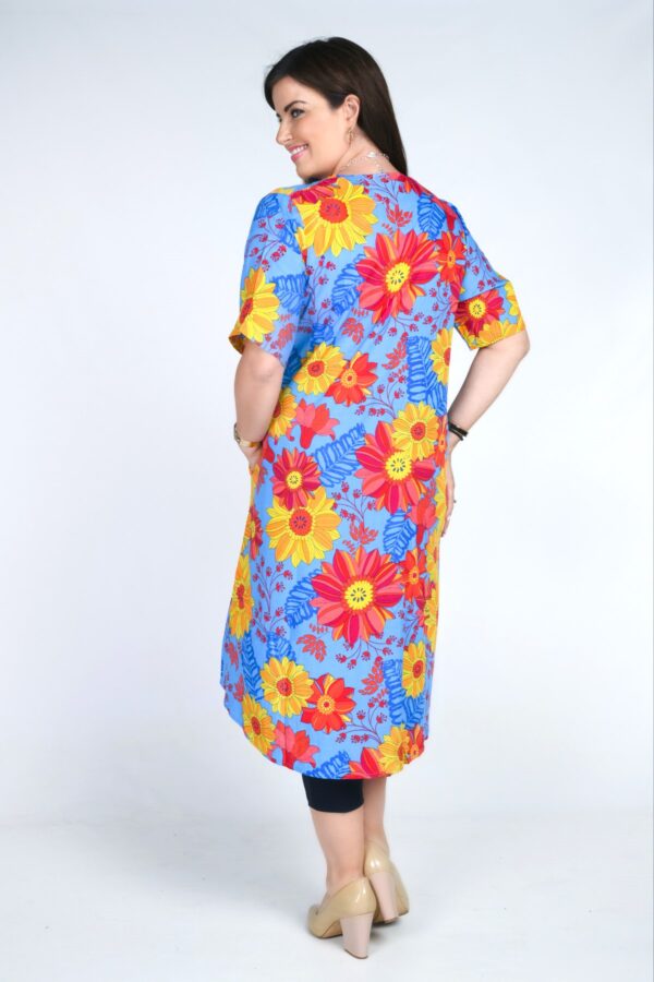 Angel Circle flower power dress - Cobalt - Image 2