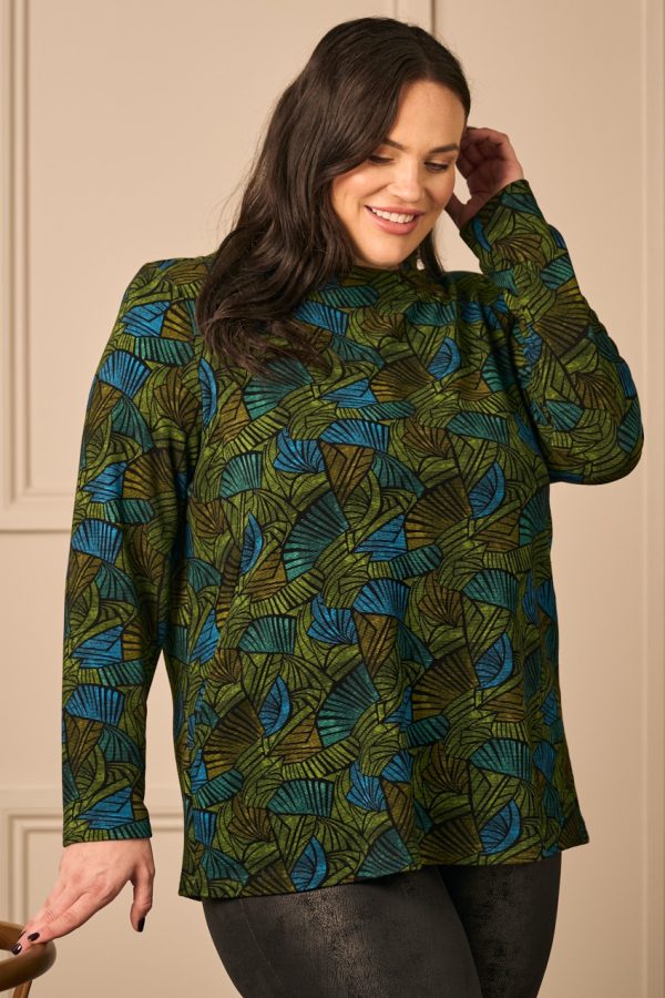 Mona Lisa ribbed jersey top - Green - Image 5