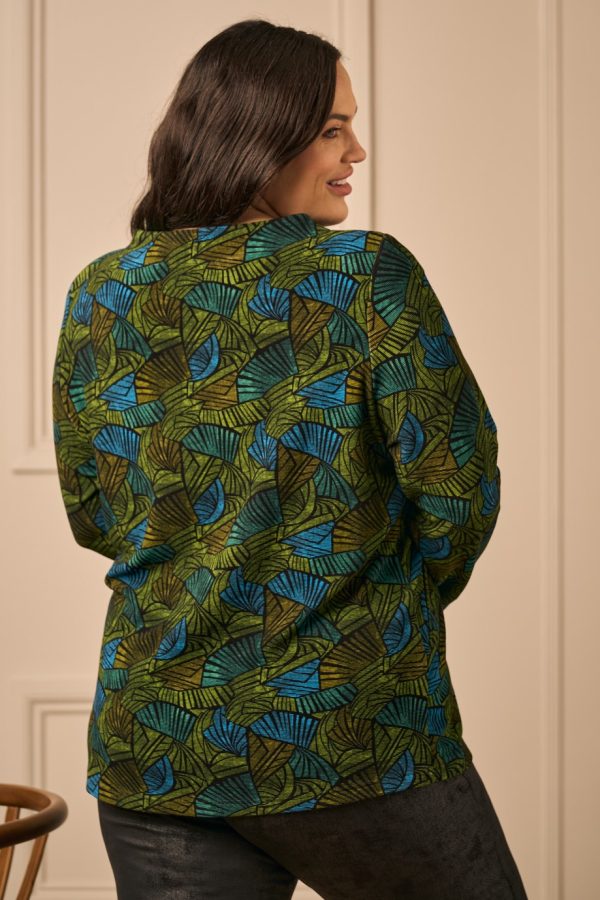 Mona Lisa ribbed jersey top - Green - Image 2