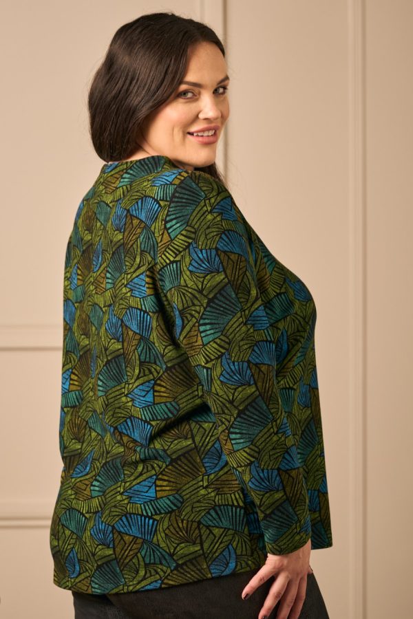 Mona Lisa ribbed jersey top - Green - Image 4