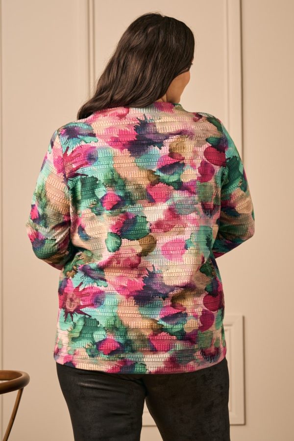 Mona Lisa jacquard jersey top - Multi - Image 2