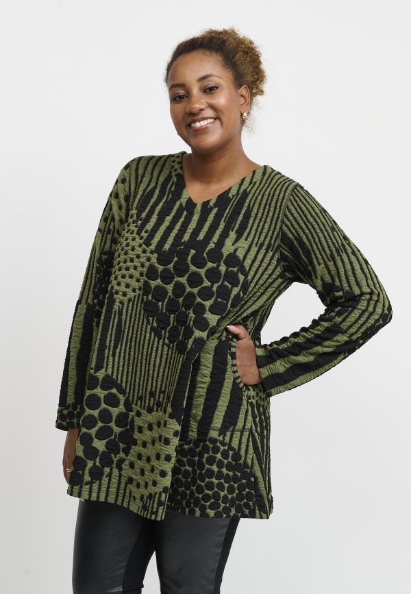 Pont Neuf Melina jersey tunic - Forest - Image 3