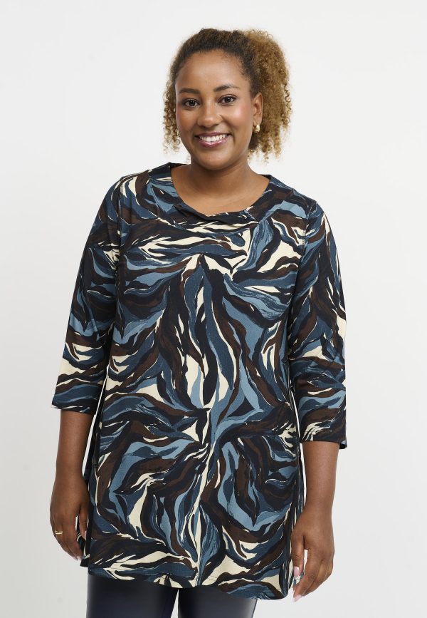 Pont Neuf Jola Tea tunic - Steel Blue - Image 2