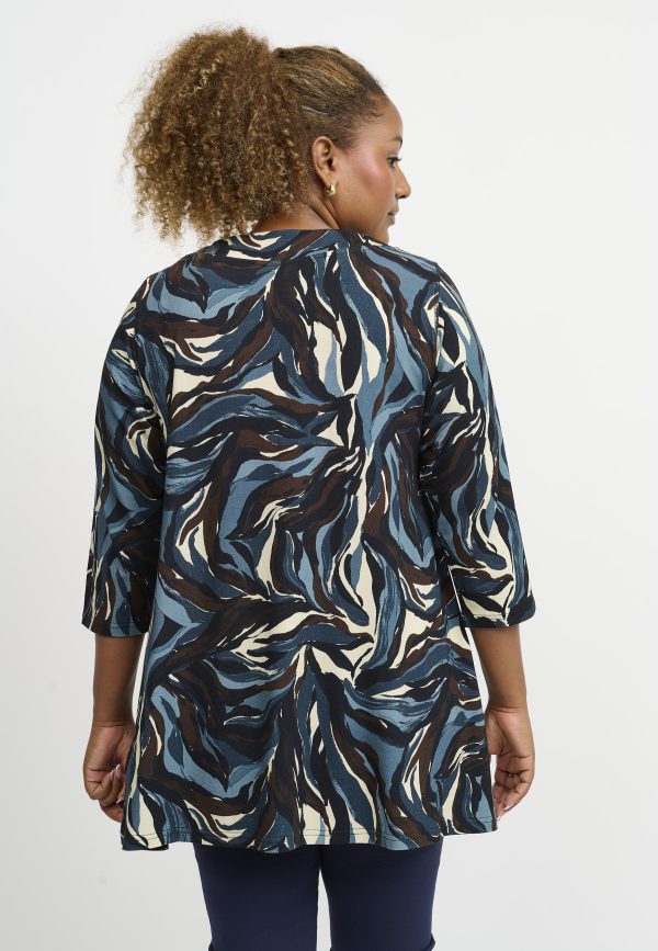 Pont Neuf Jola Tea tunic - Steel Blue - Image 3